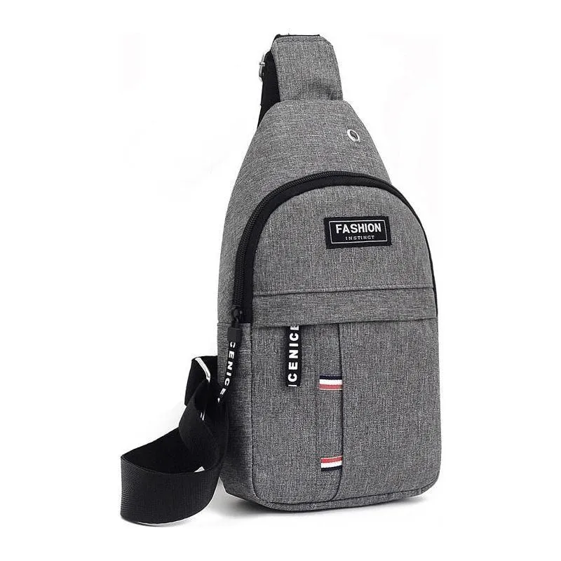 Men's Chest Bag Fashion Korean-Style Casual Sports Office Water-Proof Shoulder Crossbody Bags Cross Body for Men
