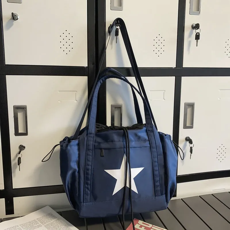 Men's Color Matching Trendy Large Capacity Korean Crossbody Bags