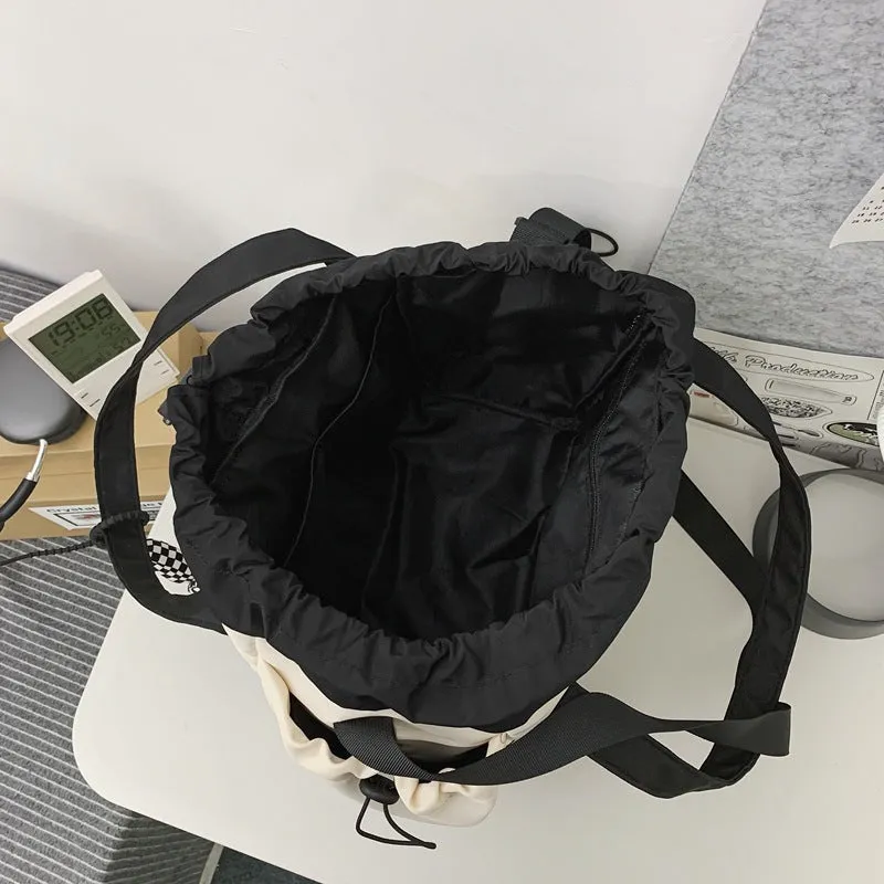 Men's Color Matching Trendy Large Capacity Korean Crossbody Bags