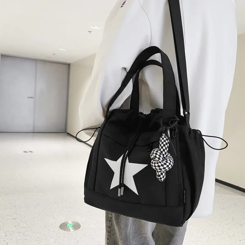 Men's Color Matching Trendy Large Capacity Korean Crossbody Bags