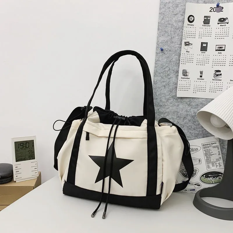 Men's Color Matching Trendy Large Capacity Korean Crossbody Bags