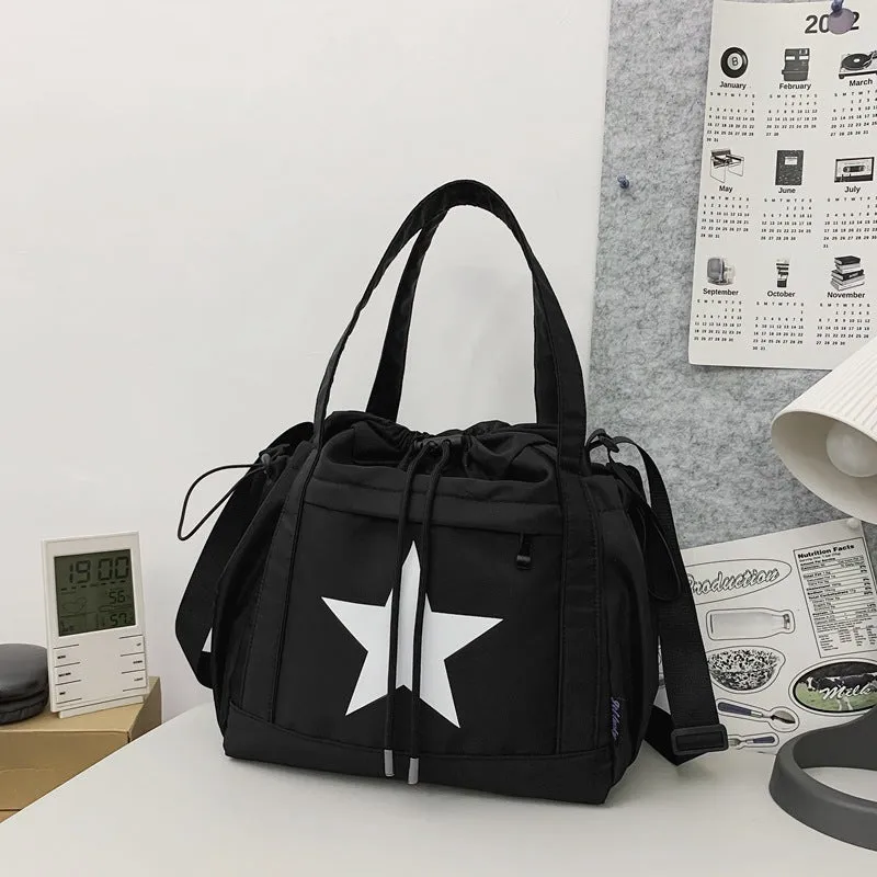 Men's Color Matching Trendy Large Capacity Korean Crossbody Bags