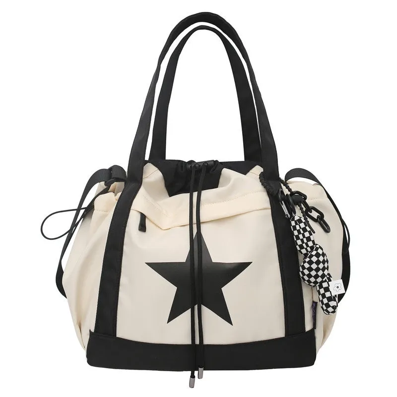 Men's Color Matching Trendy Large Capacity Korean Crossbody Bags
