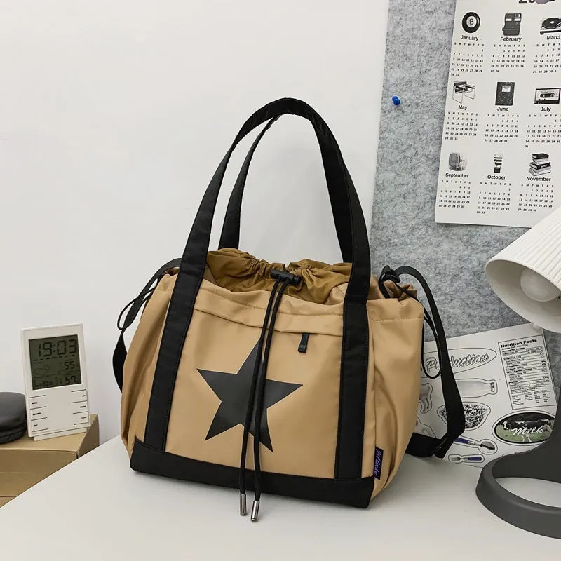 Men's Color Matching Trendy Large Capacity Korean Crossbody Bags