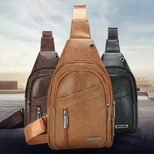 Men's Crossbody Bags Men's Chest Bag Designer Messenger Bag Leather Shoulder Bag