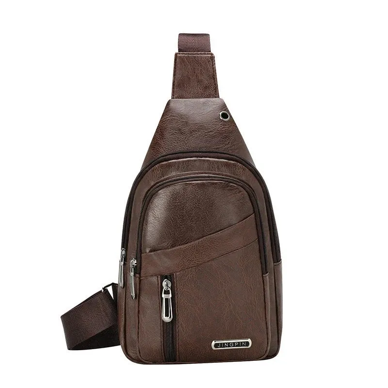 Men's Crossbody Bags Men's Chest Bag Designer Messenger Bag Leather Shoulder Bag