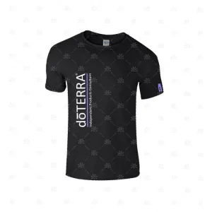 Men's doTERRA Branded T-Shirt - Design Style 7 (Black & Purple)