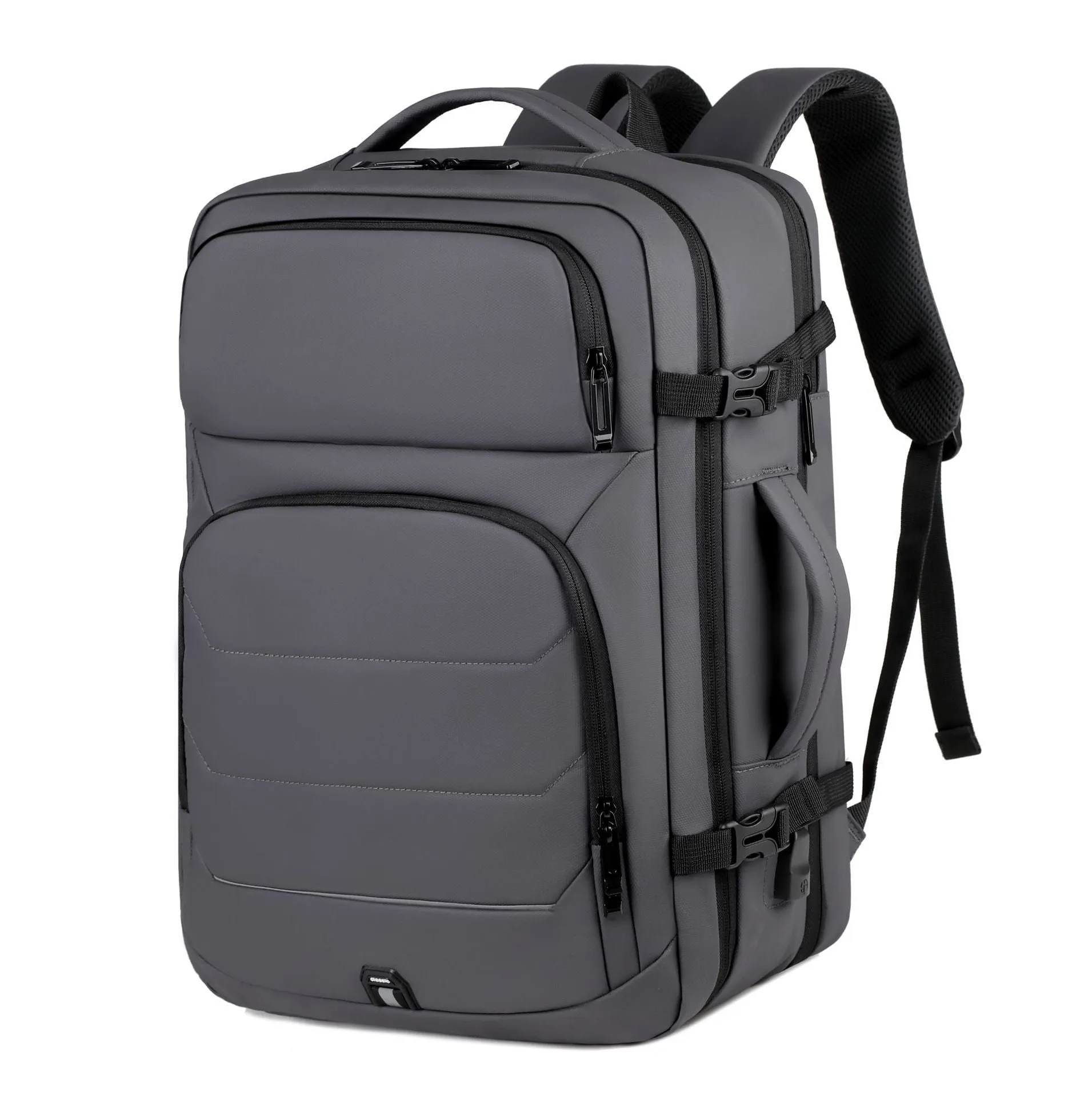 Men's Large Capacity Expansion Reflective Business Commute Backpacks