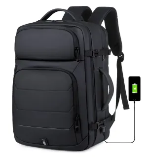 Men's Large Capacity Expansion Reflective Business Commute Backpacks