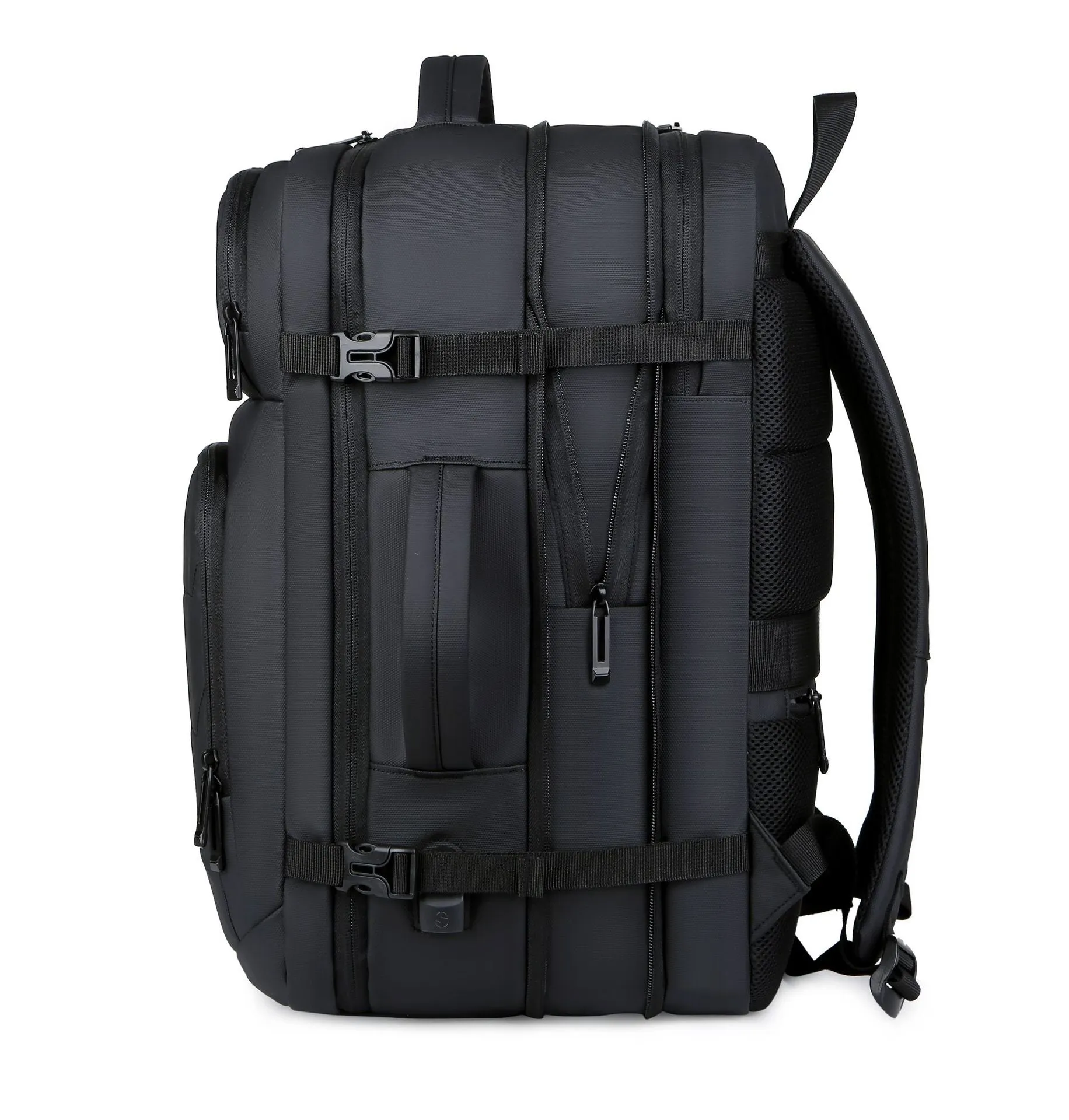 Men's Large Capacity Expansion Reflective Business Commute Backpacks