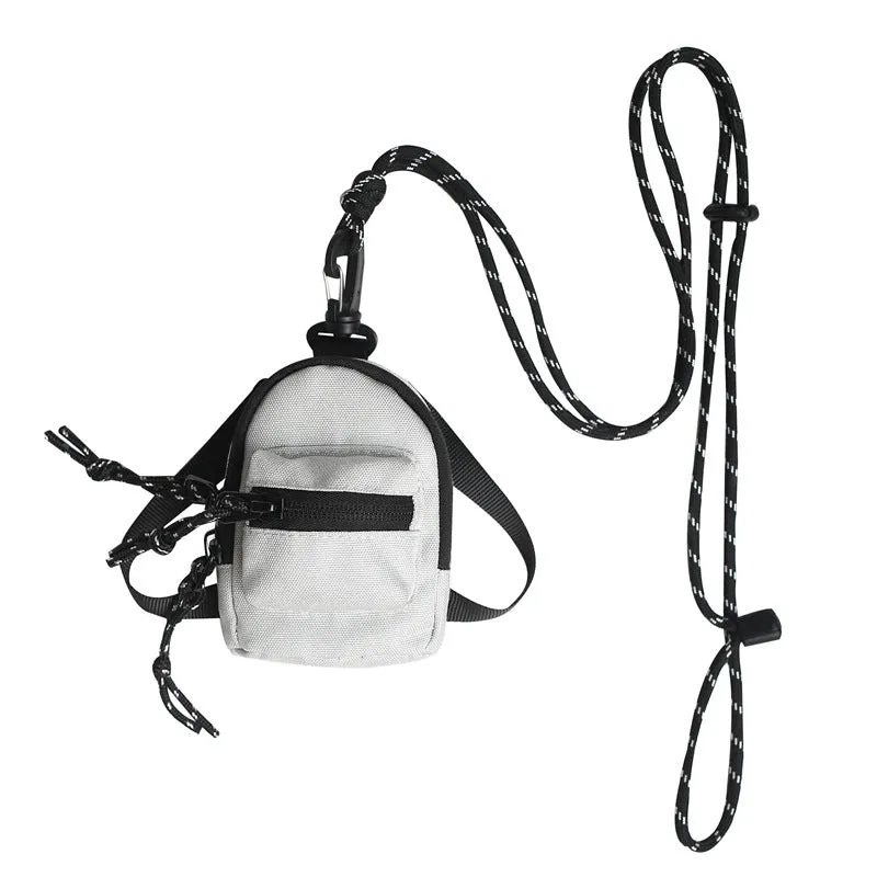 Men's Mini Earphone Bum Hip Hop Crossbody Bags