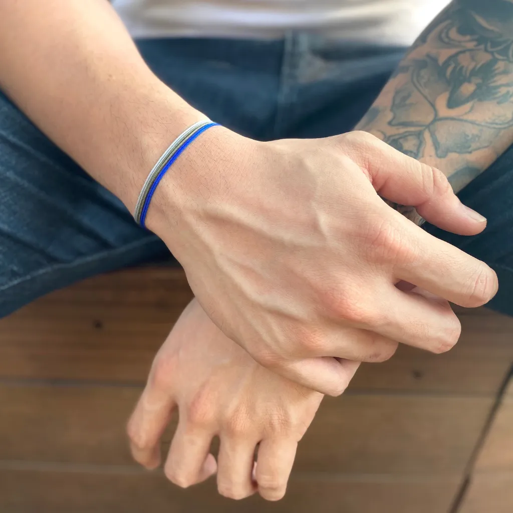 Men's Minimalist Cord Bracelet Set - Sporty & Versatile