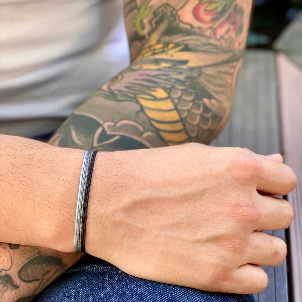 Men's Minimalist Cord Bracelet Set - Sporty & Versatile