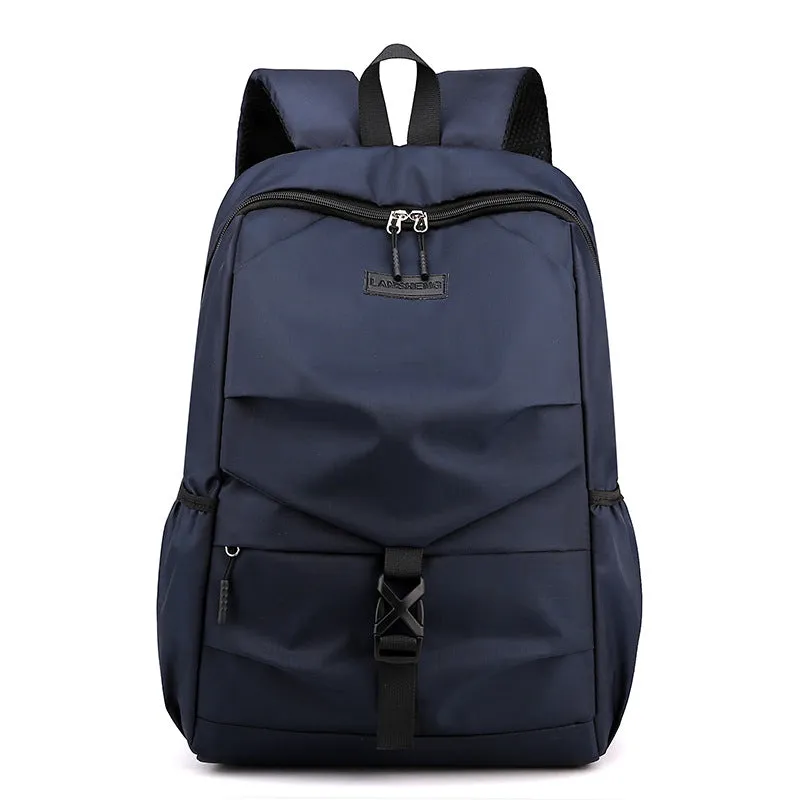 Men's Simple Waterproof Lightweight Street Trendy Computer Backpacks