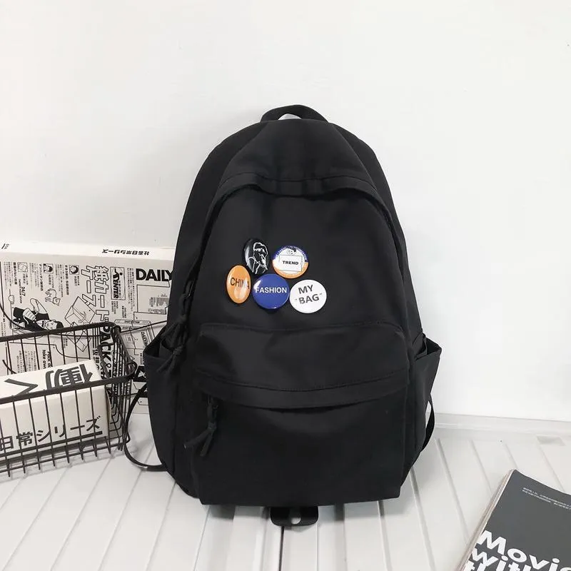 Men's Simplicity Large Capacity Leisure Junior High Backpacks