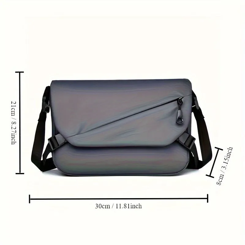 Men's Water Resistant Shoulder Bag Cycling Sling Bag w/ Multiple Compartments