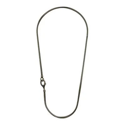 Mesh Oxidized Silver Necklace