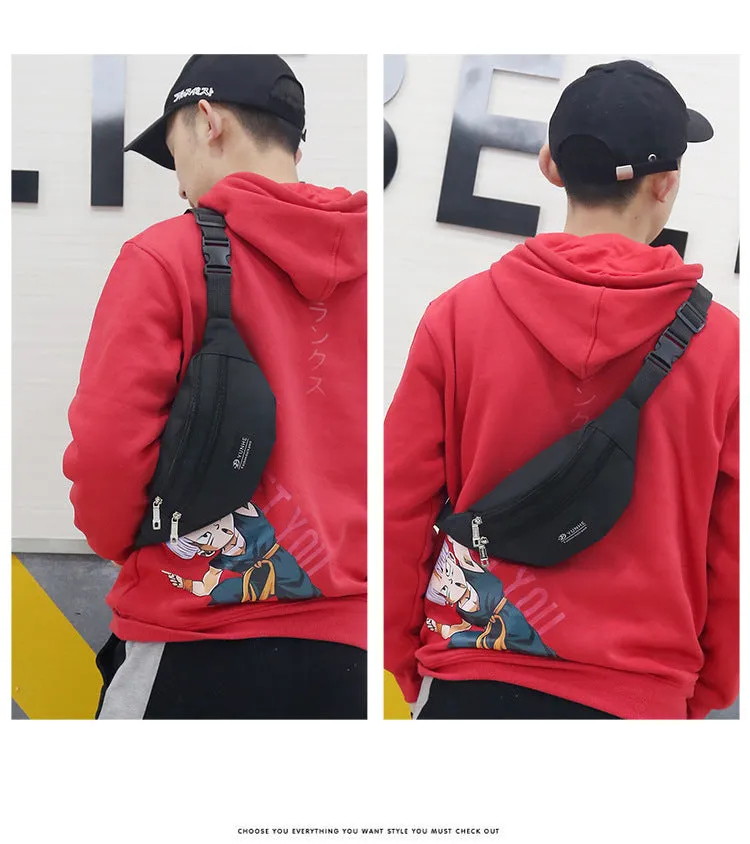 Multifunctional Men's Cell Phone Belt Bag Outdoor Sports Running Chest Bag Men And Women Fashion New Crossbody Bag