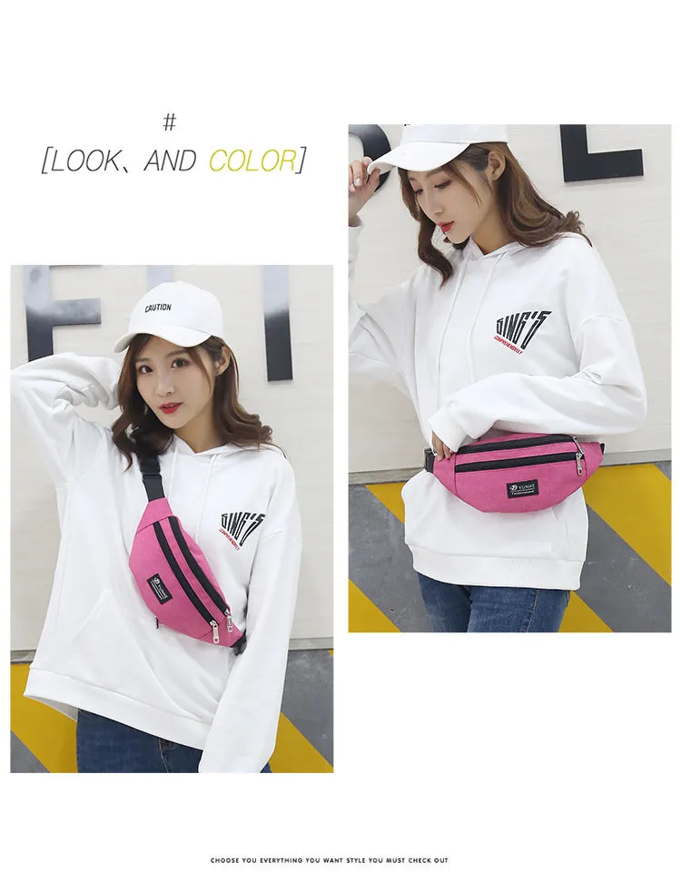Multifunctional Men's Cell Phone Belt Bag Outdoor Sports Running Chest Bag Men And Women Fashion New Crossbody Bag