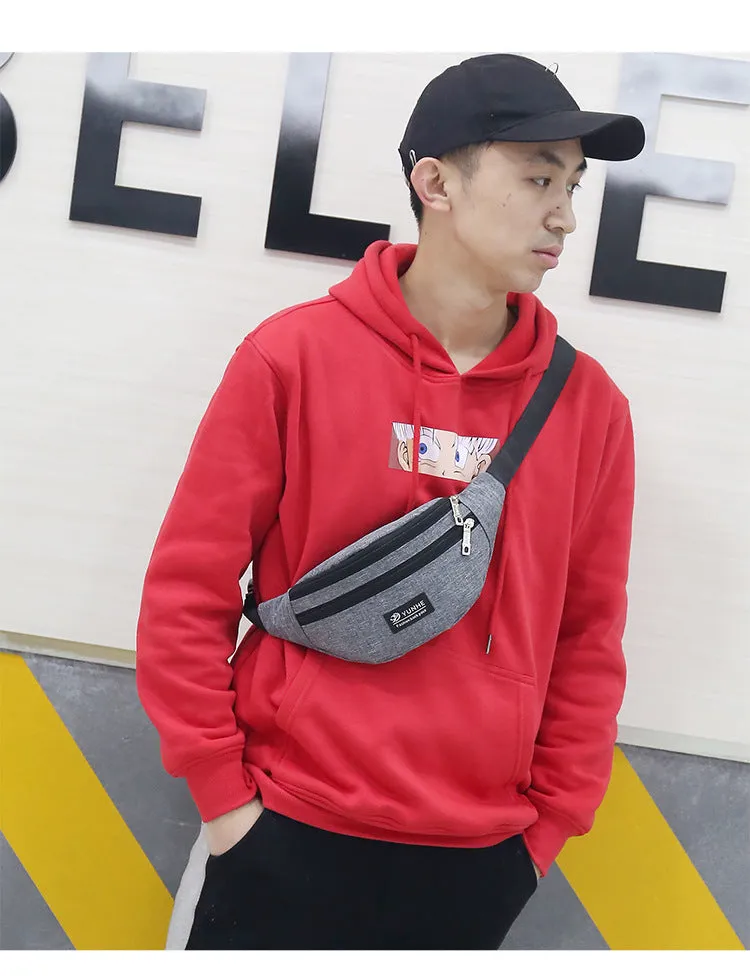 Multifunctional Men's Cell Phone Belt Bag Outdoor Sports Running Chest Bag Men And Women Fashion New Crossbody Bag