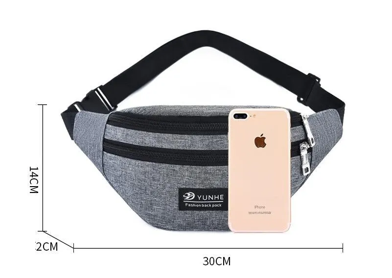 Multifunctional Men's Cell Phone Belt Bag Outdoor Sports Running Chest Bag Men And Women Fashion New Crossbody Bag