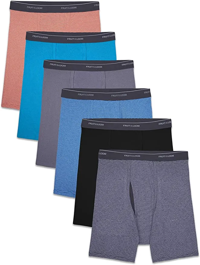 New in package! Fruit of the Loom Mens Coolzone Boxer Briefs (Assorted Colors) Sz 3X!