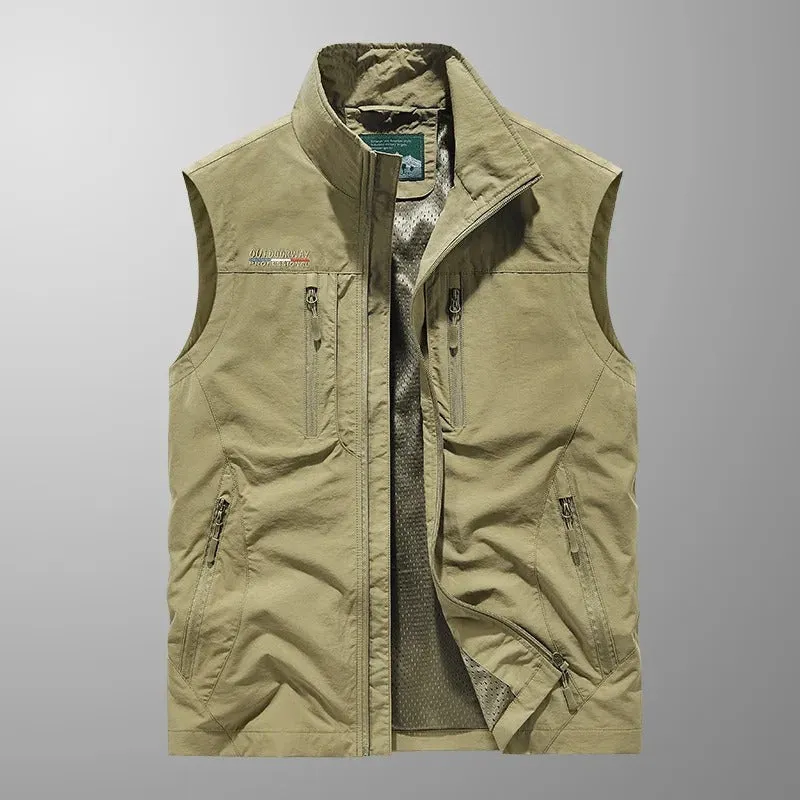 Oliver - Multi-Pocket Breathable Outdoor Cargo Vest