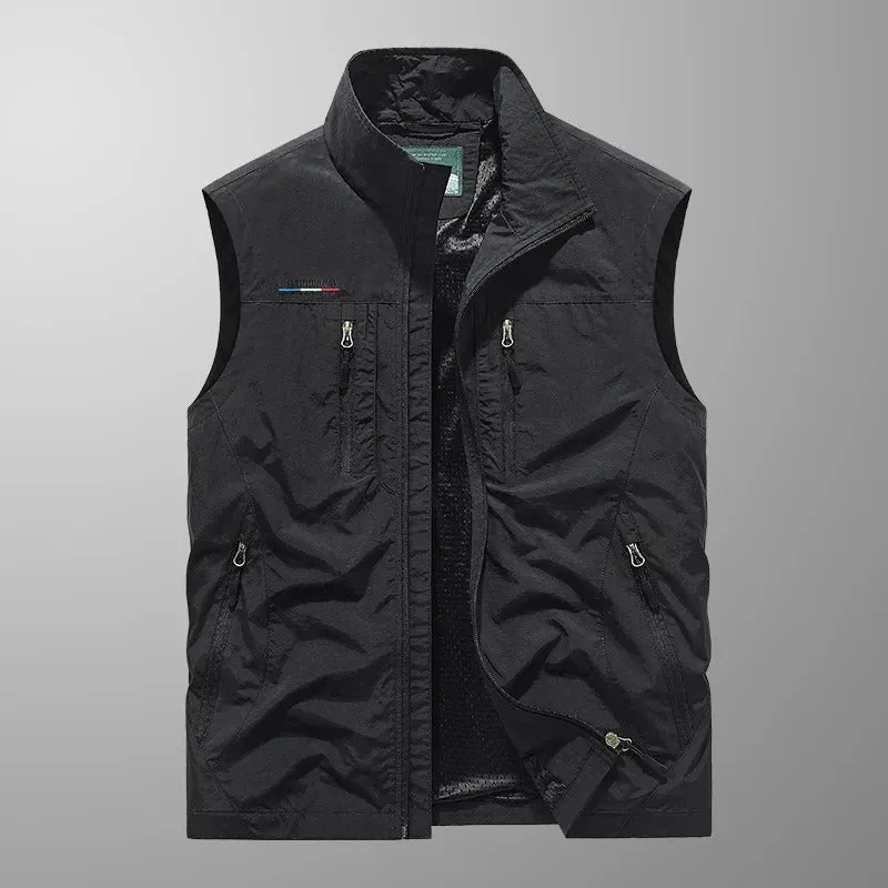 Oliver - Multi-Pocket Breathable Outdoor Cargo Vest