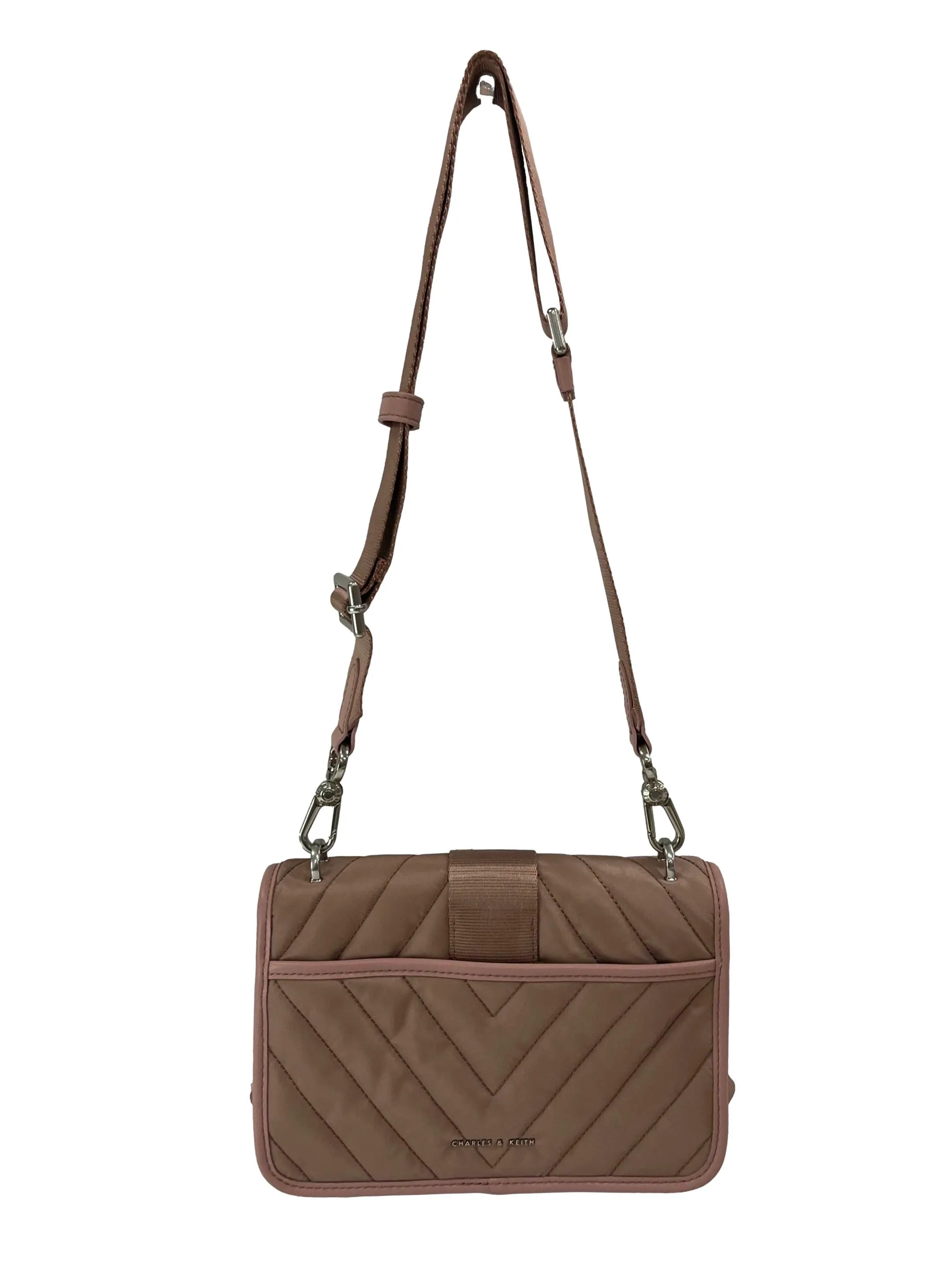 Pink Sonia Recycled Nylon Padded Bag