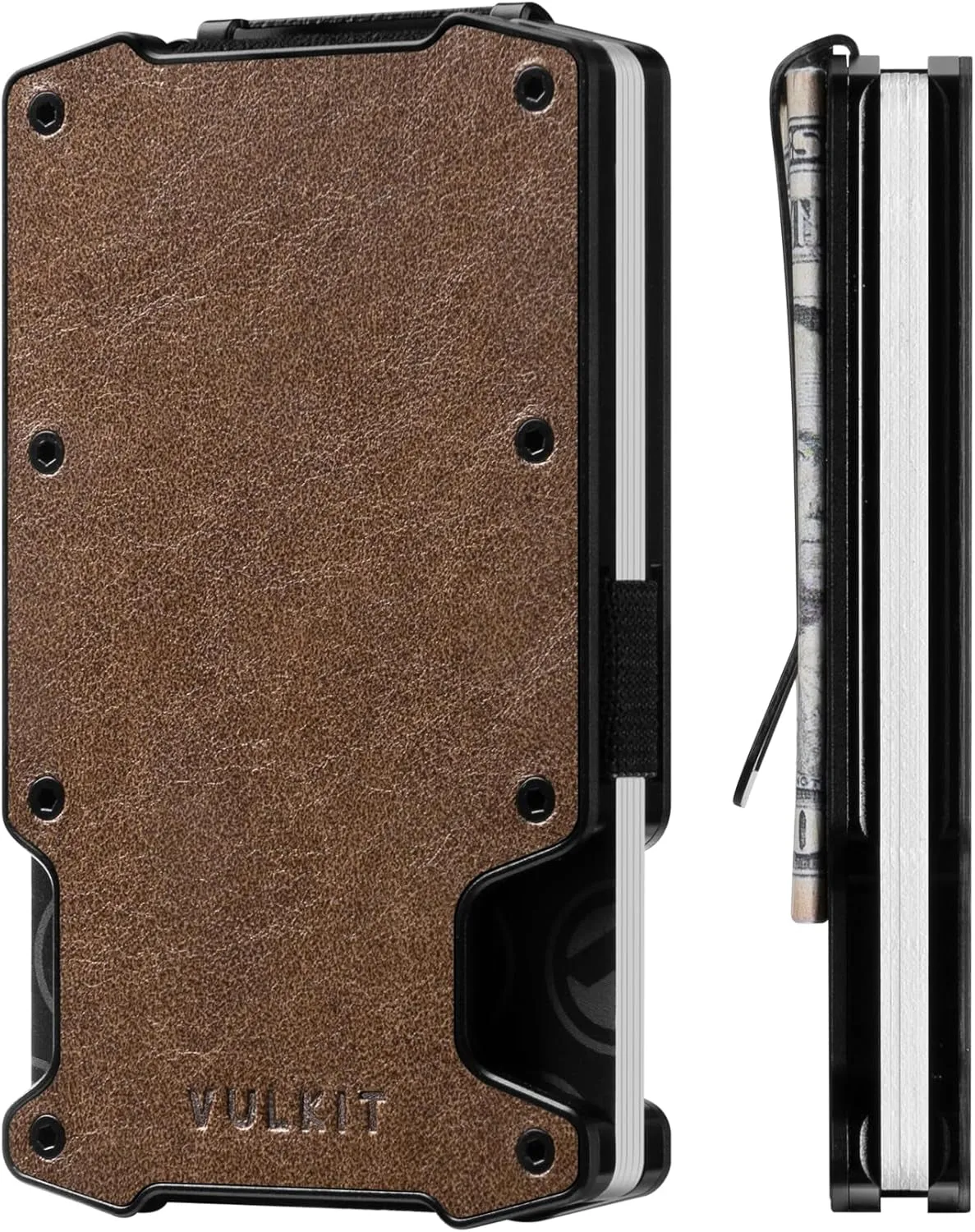 Premium RFID Blocking  Card Holder with Money Clip Slim Aluminum Metal Wallet Airtag Holder