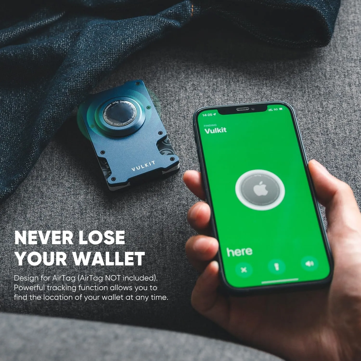 Premium RFID Blocking  Card Holder with Money Clip Slim Aluminum Metal Wallet Airtag Holder