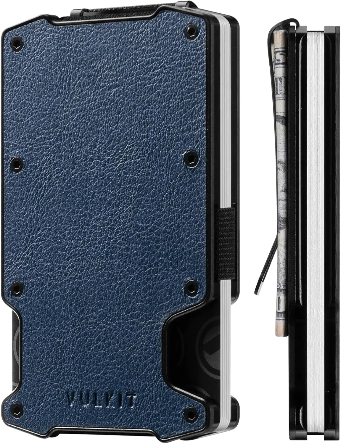 Premium RFID Blocking  Card Holder with Money Clip Slim Aluminum Metal Wallet Airtag Holder
