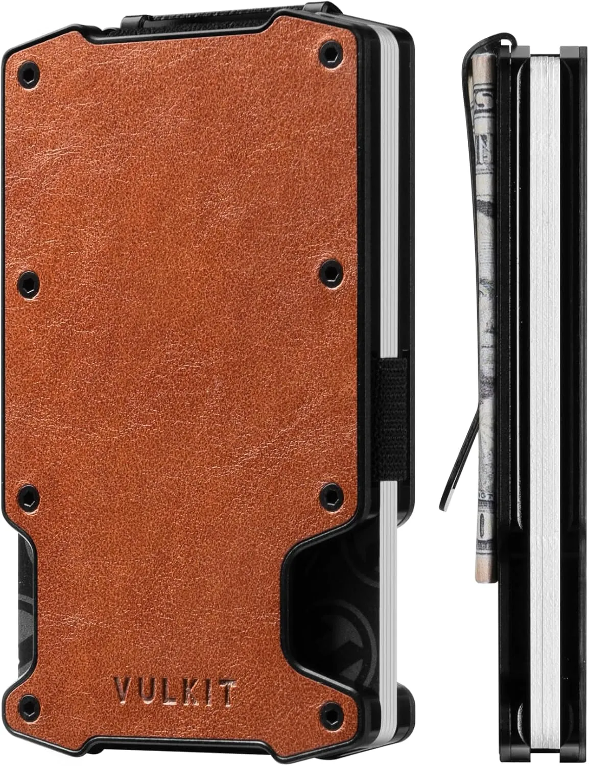 Premium RFID Blocking  Card Holder with Money Clip Slim Aluminum Metal Wallet Airtag Holder