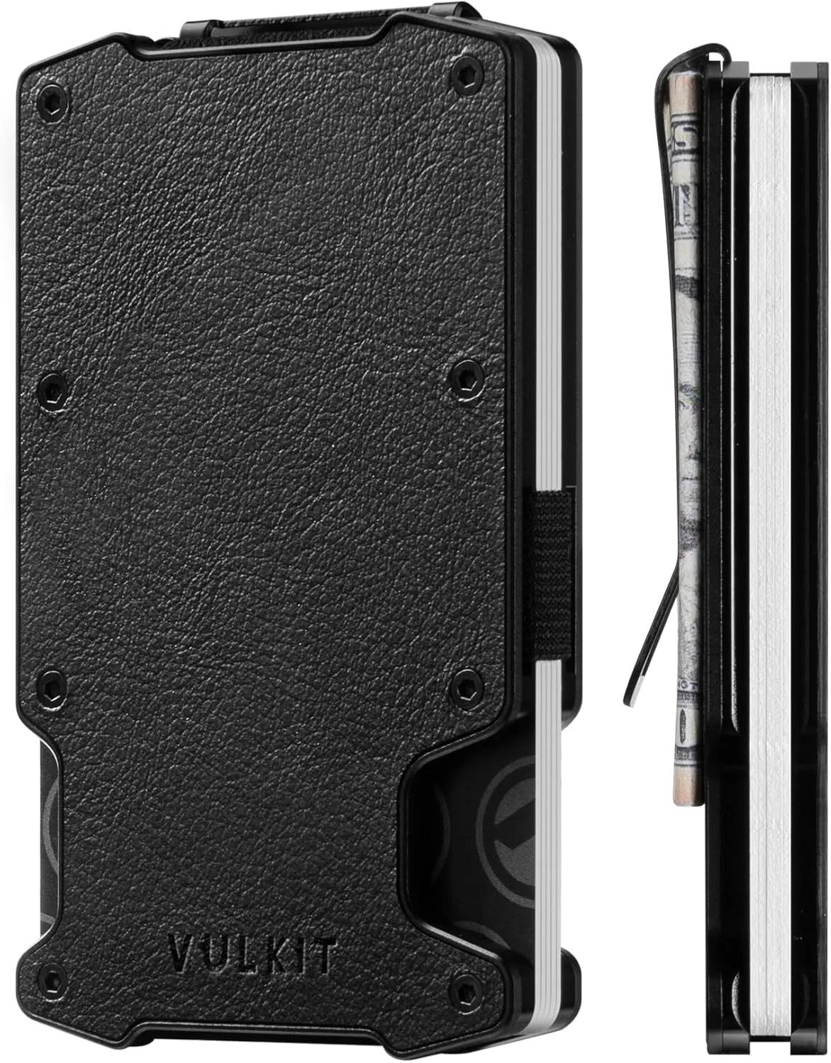 Premium RFID Blocking  Card Holder with Money Clip Slim Aluminum Metal Wallet Airtag Holder