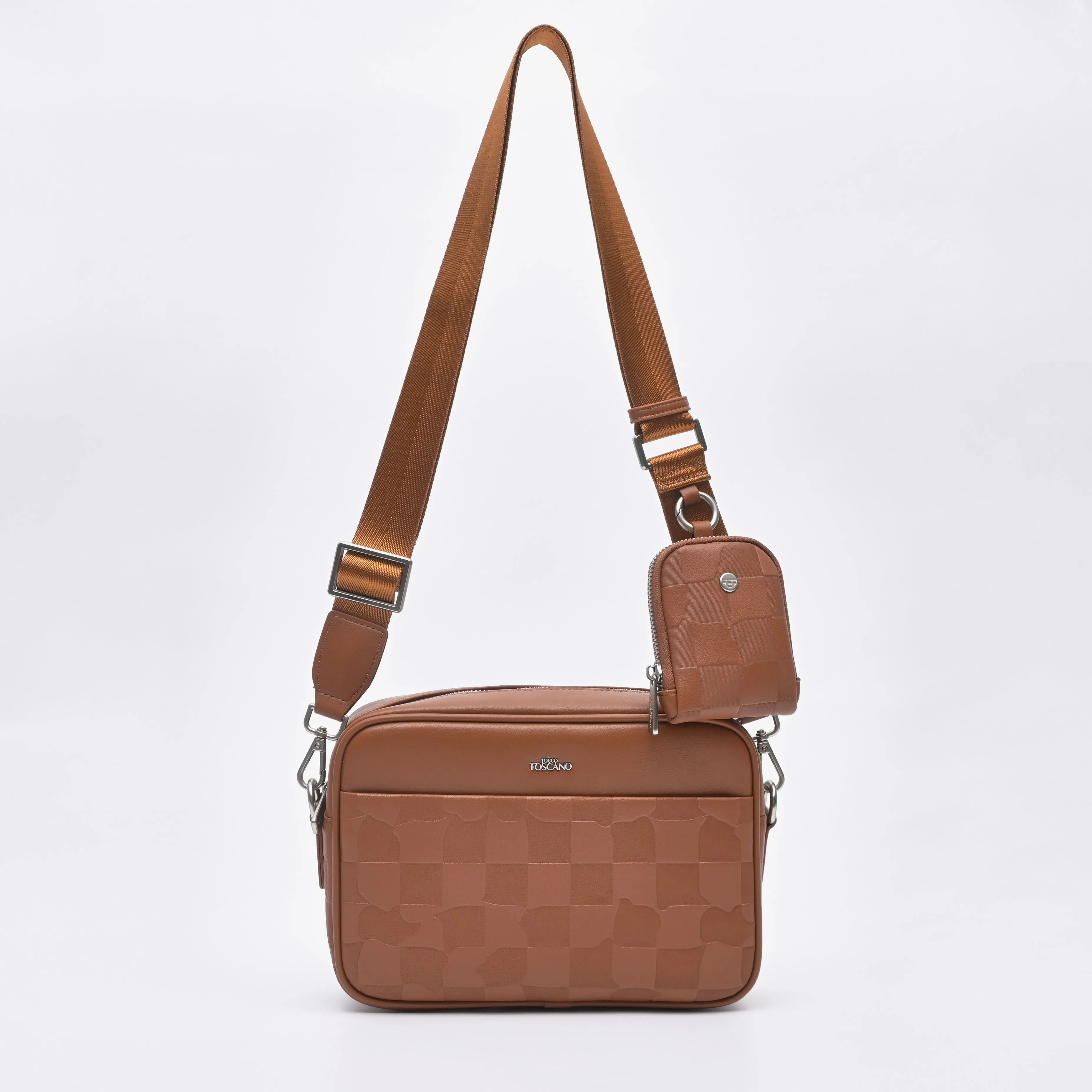 "Exclusive Deal!"  Checkmate Couture Crossbody Bag With Small Pouch - TGSB0444PN3MK4