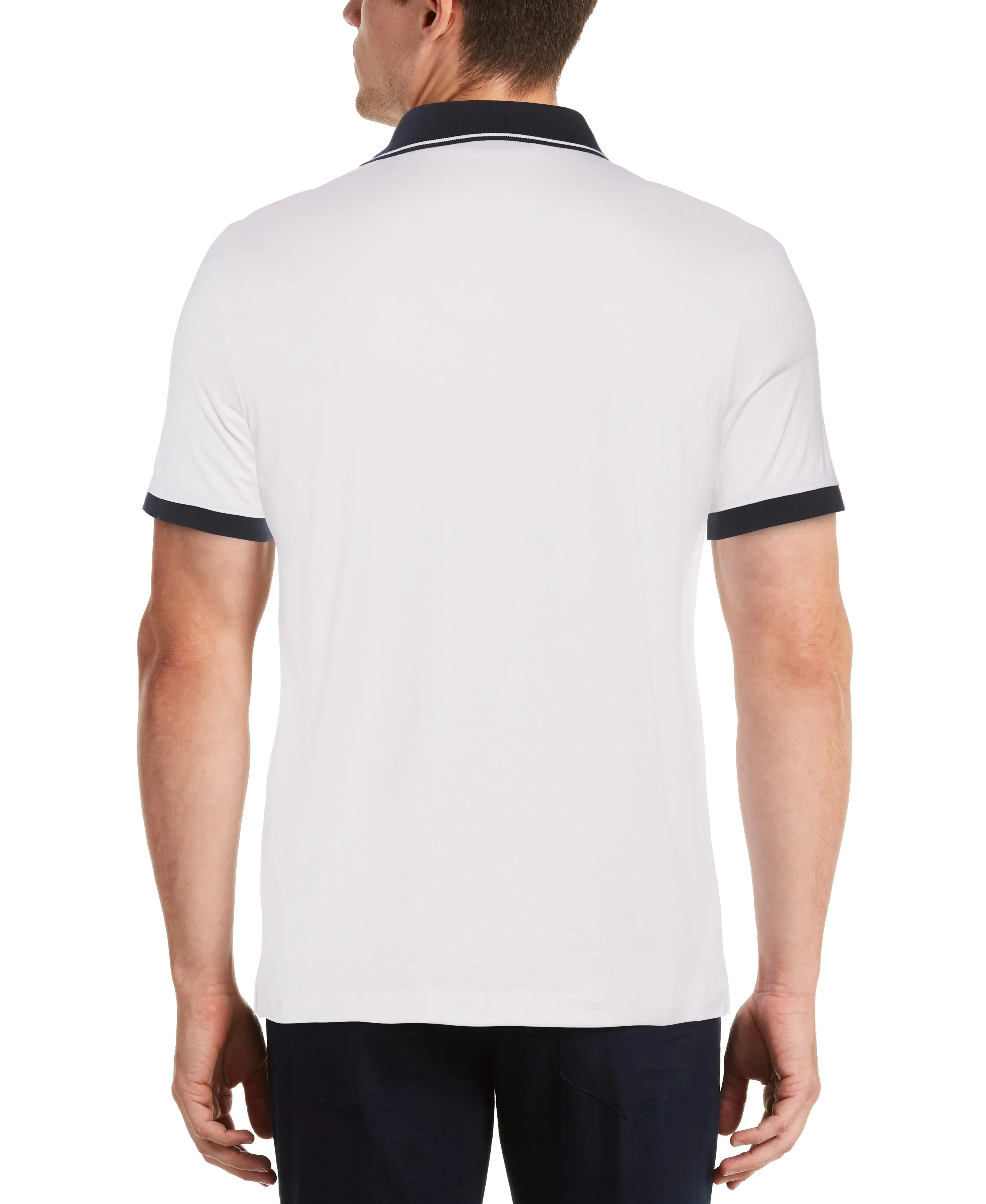 Shoulder Tape Zip Polo