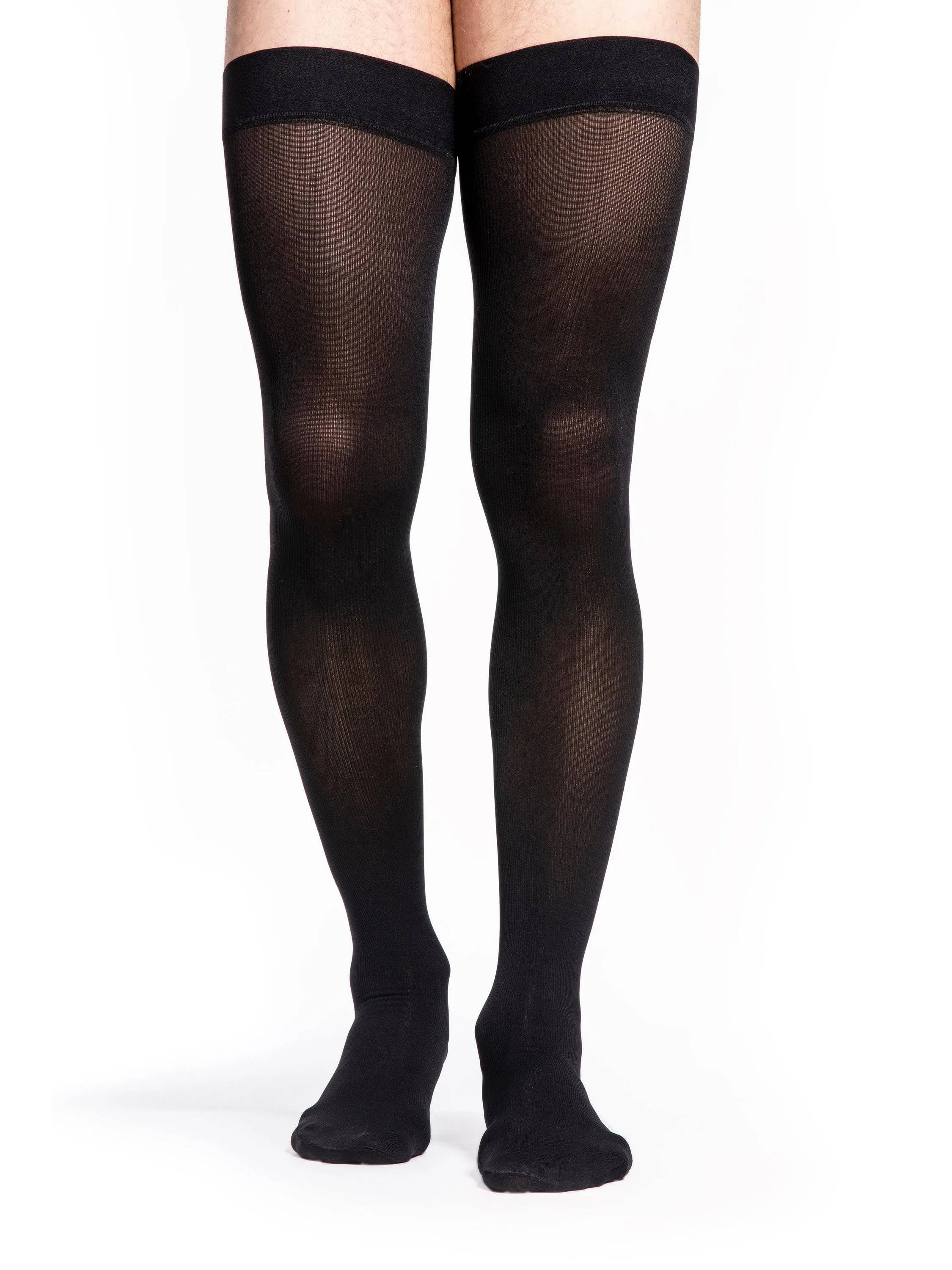 Sigvaris Style Microfiber (Formerly 820 Midtown Microfiber) Men's Thigh High  20-30mmHg-Closed Toe