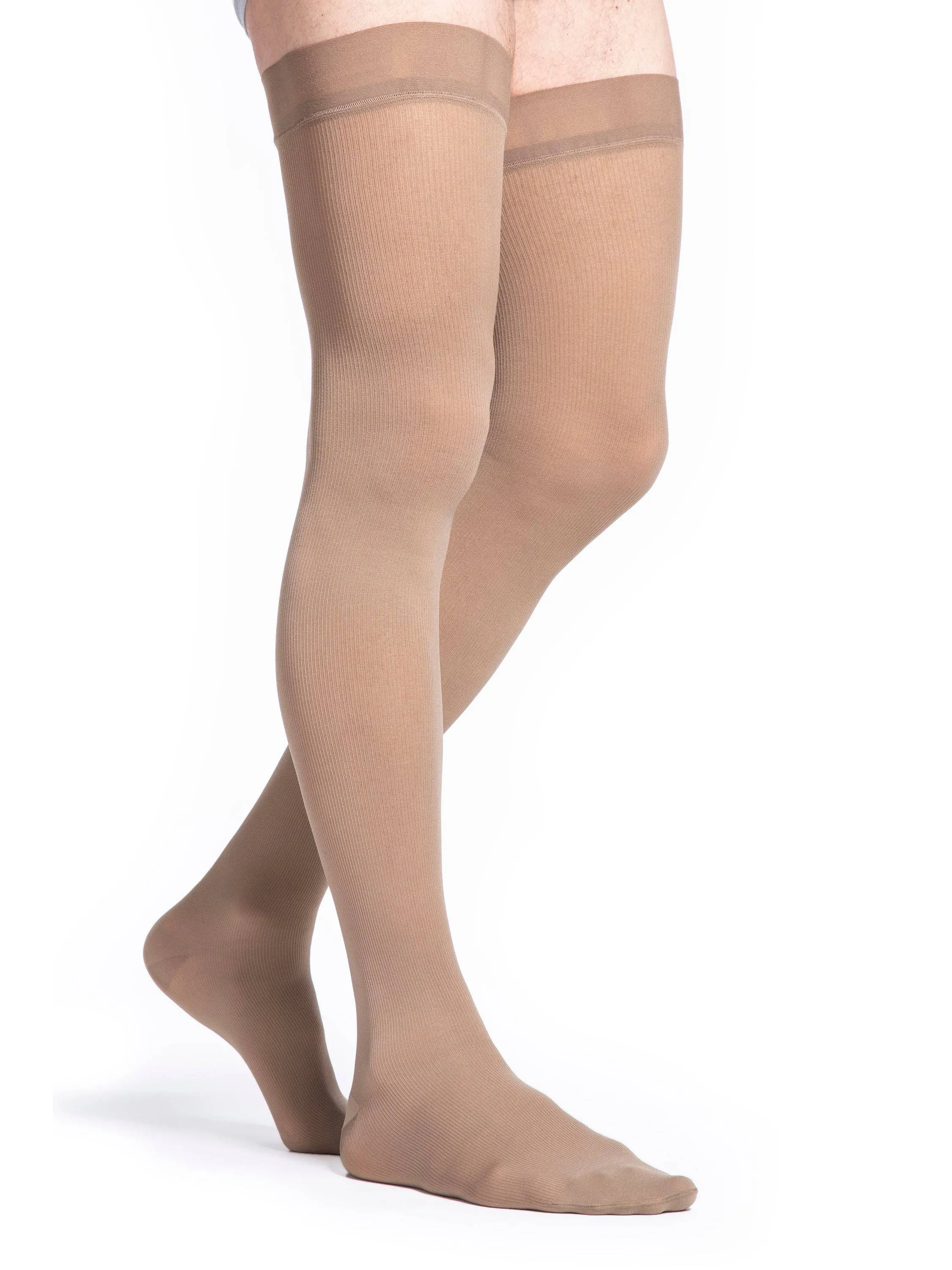 Sigvaris Style Microfiber (Formerly 820 Midtown Microfiber) Men's Thigh High  20-30mmHg-Closed Toe