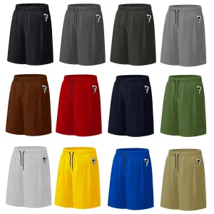 SMNDY Men's Athletic Shorts Mesh Workout Gym Activewear Basketball Shorts 8" Inseam With Pockets Random Colors 5 Pack