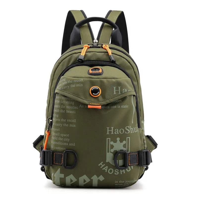 Stylish Men's Fashion Waterproof Nylon Cloth Backpacks
