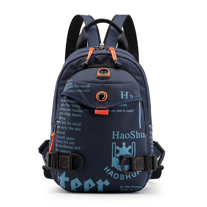 Stylish Men's Fashion Waterproof Nylon Cloth Backpacks