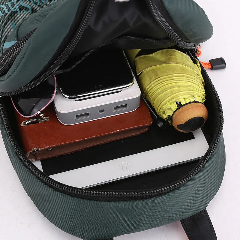 Stylish Men's Fashion Waterproof Nylon Cloth Backpacks
