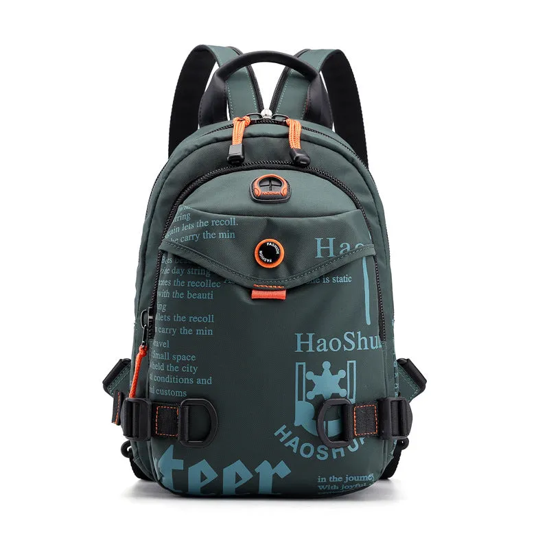 Stylish Men's Fashion Waterproof Nylon Cloth Backpacks