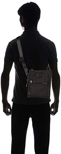 Tumi - Alpha 3 Small Pocket Crossbody Bag - Satchel for Men - Black