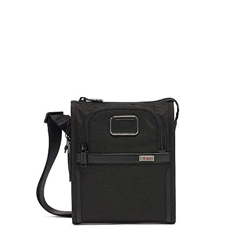 Tumi - Alpha 3 Small Pocket Crossbody Bag - Satchel for Men - Black