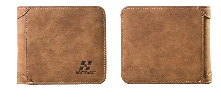 Vintage Leather Wallet For Men – Compact Card & ID Holder