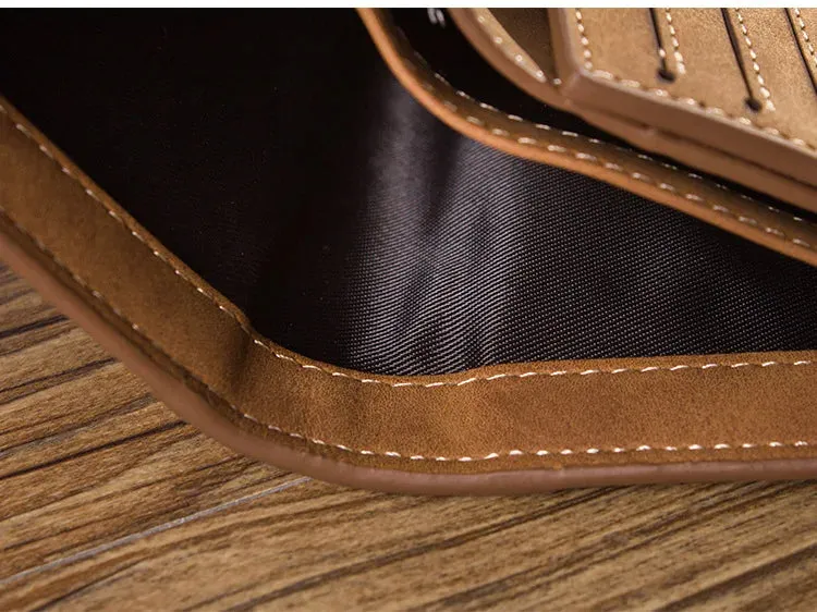 Vintage Leather Wallet For Men – Compact Card & ID Holder