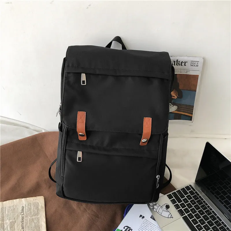 Women's & Men's & Couple Retro College Style Simple Backpacks