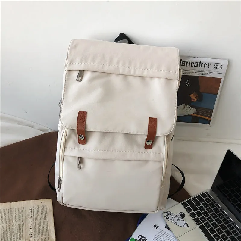 Women's & Men's & Couple Retro College Style Simple Backpacks