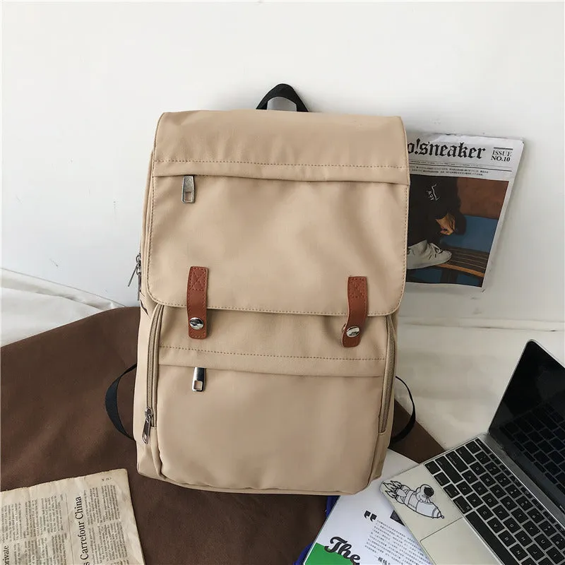 Women's & Men's & Couple Retro College Style Simple Backpacks